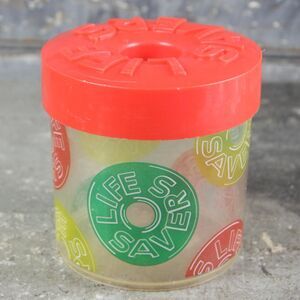 Life Savers Candy Container, hard plastic
